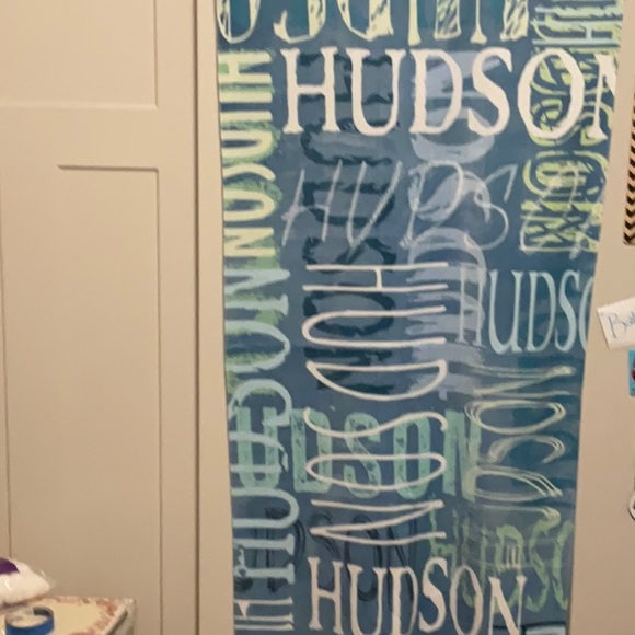 Other - Blue and Green HUDSON Personalized Beach Towel